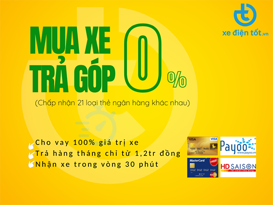 Mua xe đạp điện trả góp tại Xe Điện Tốt