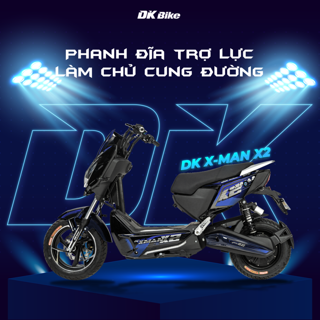 Xe Điện DK Xman Phanh đĩa trợ lực