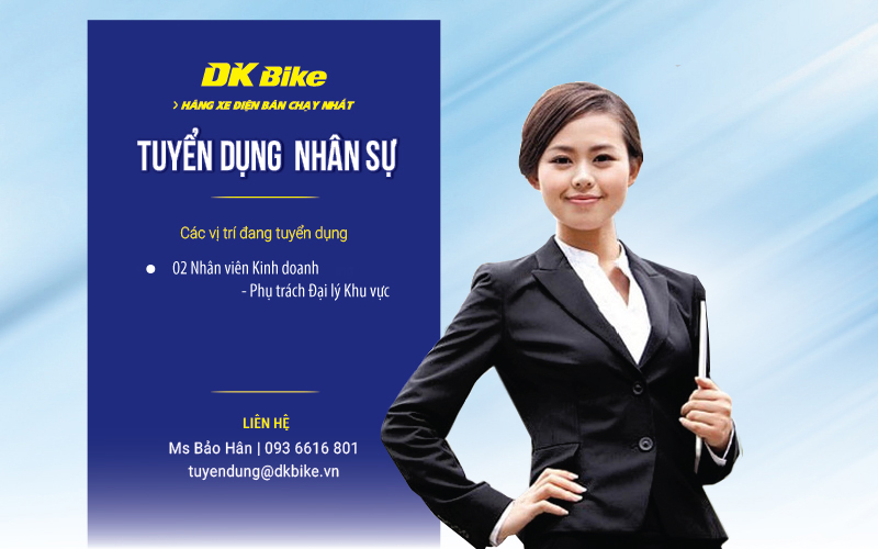 Hãng xe ô tô điện DK Bike tuyển dụng nhân viên kinh doanh